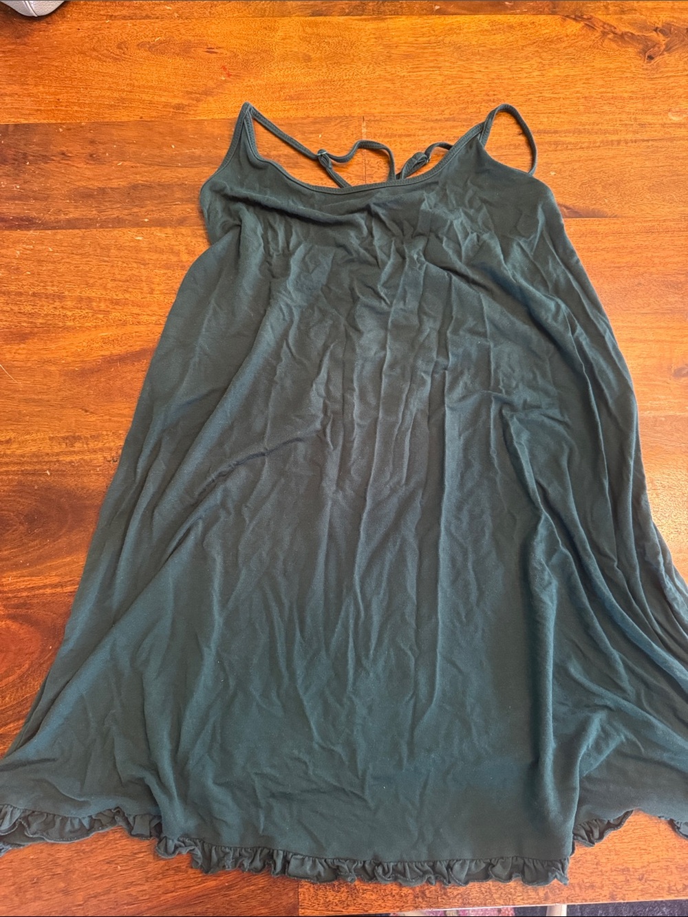 LAKE pajamas pima nightgown olive green size XS